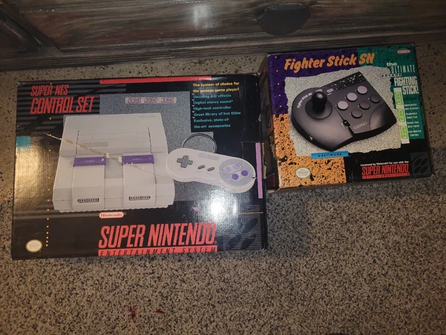 Super Nintendo SNES Fighter Stick SN Controller Arcade Joystick Asciiware WORKS Super Nintendo SNES Fighter Stick SN Controller Arcade Joystick Asciiware WORKS