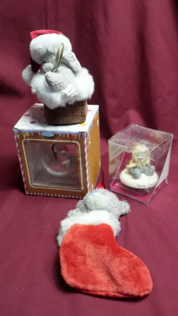 4 x Me to You bears Christmas special bundle Bubble and 3 small Christmas bears