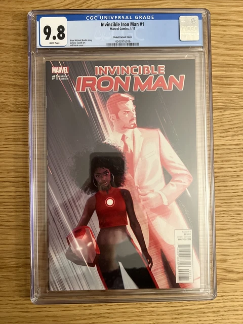 Invincible Iron Man 1 Marvel 2017 1:25 Dekal Variant CGC 9.8 Riri Ironheart