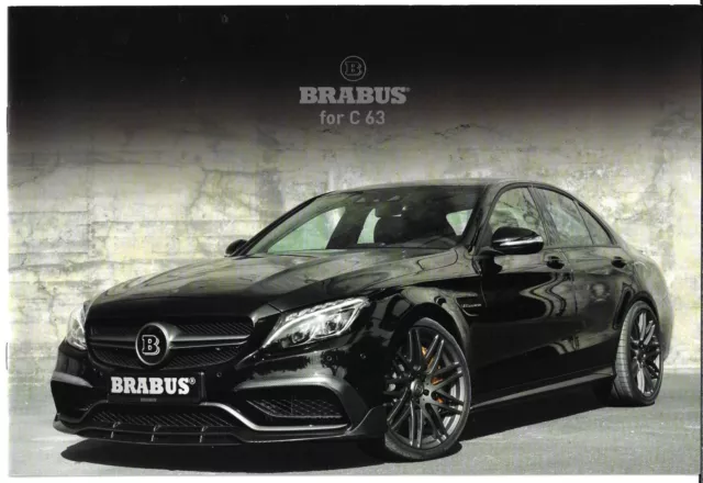 Brabus Mercedes-Benz C63 AMG Upgrades 2015-16 German & Export Markets Brochure