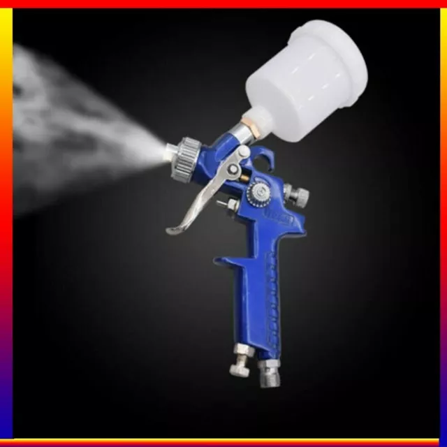 Mini HVLP Air Gravity Spray Gun Auto Car Detail Paint Sprayer Repair 0.8MM/1.0mm