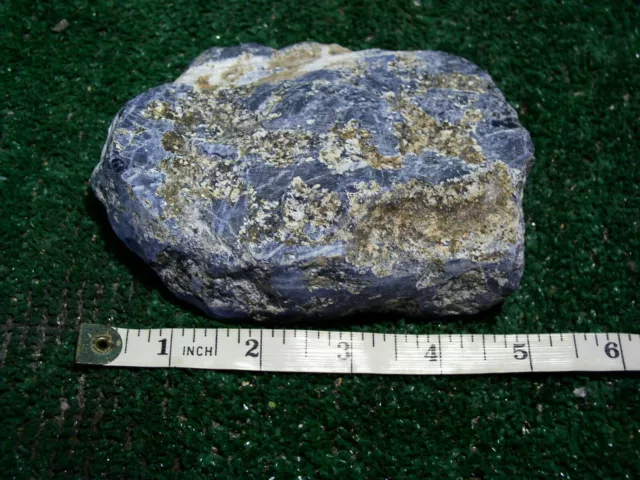 BLUE SODALITE CHUNK 1.3 Pounds Lapidary  Rough Lbs