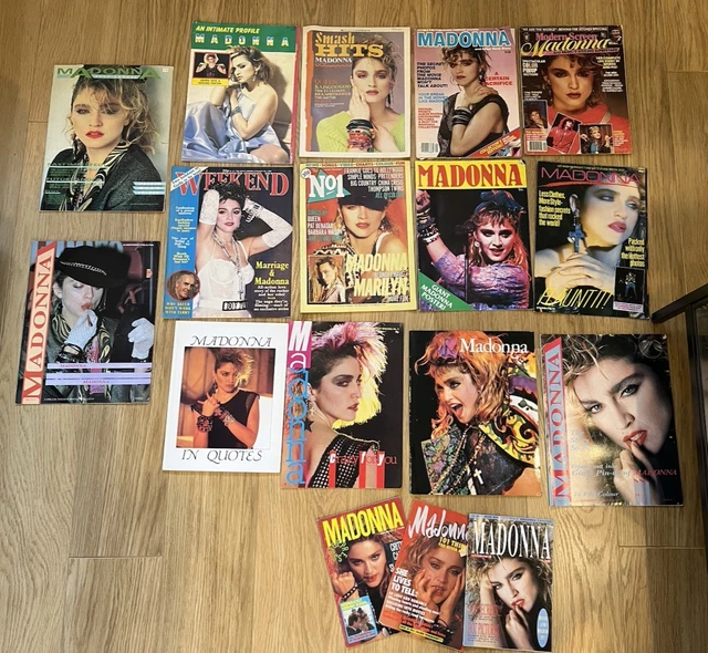 17 MADONNA RARE Magazines from her early career in 80's £182.72 ...