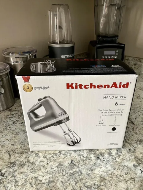 KitchenAid 5-Speed Ultra Power Hand Mixer - KHM512, Contour Silver