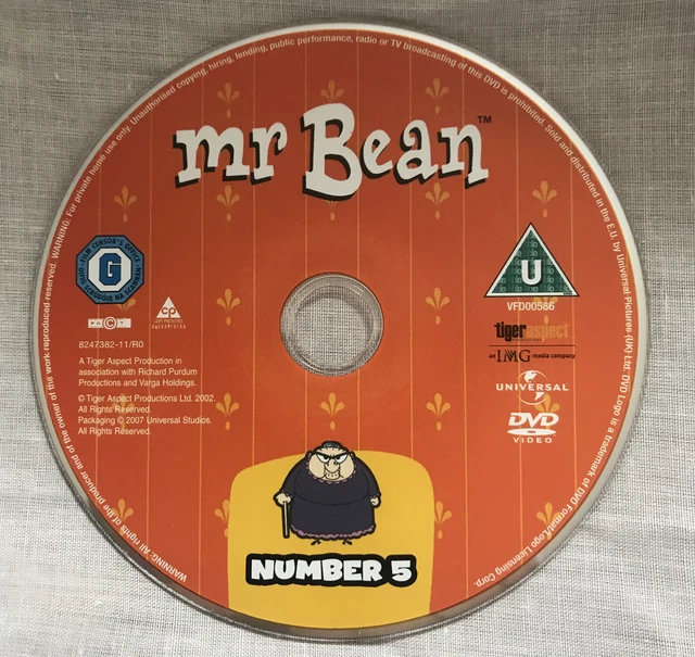 MR BEAN ANIMATED, Disc Number 5 From Box Set, DISC ONLY, NO CASE OR