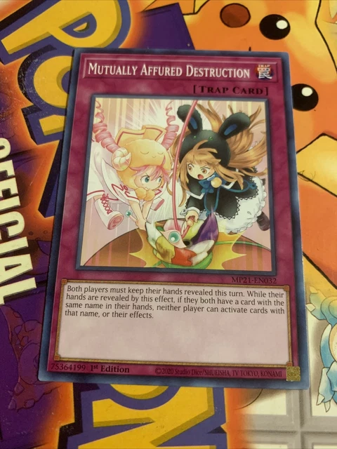 YuGiOh Trap Card Mutually Affured Destruction MP21-EN032 1st Common PACK FRESH