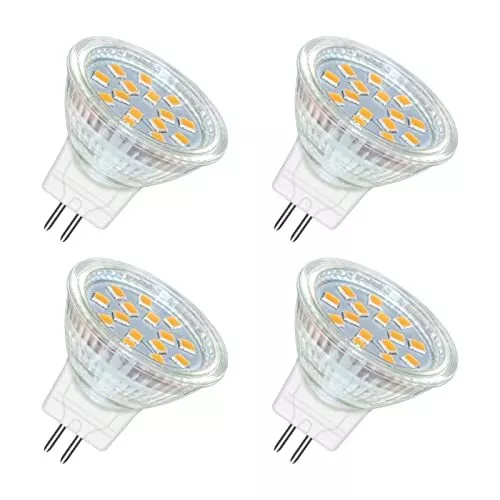 Akynite MR11 GU4 LED 2W Blanc Chaud 3000k 120° 200LM Halogène MR11 10W 20W Éq...