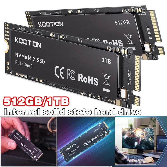 512GB 1TB M.22280 Internal Solid State Hard Drive PCIe NVMe Gen3x4 M.2