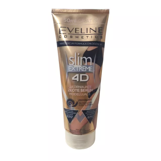 🌷 Eveline Slim Extreme 4D Gold Slimming and Shaping Anti Cellulite Serum 250ml