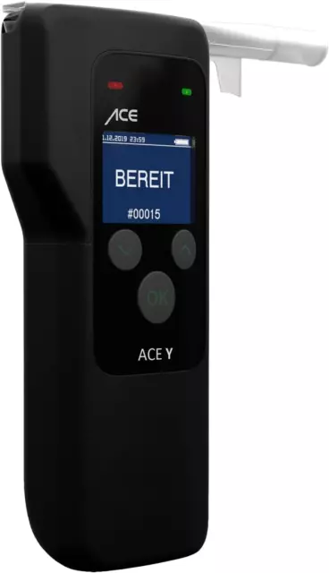 ACE Y Alkotester - Digitaler Alkohol-/Promilletester Mit Dräger-Sensor - Polizei