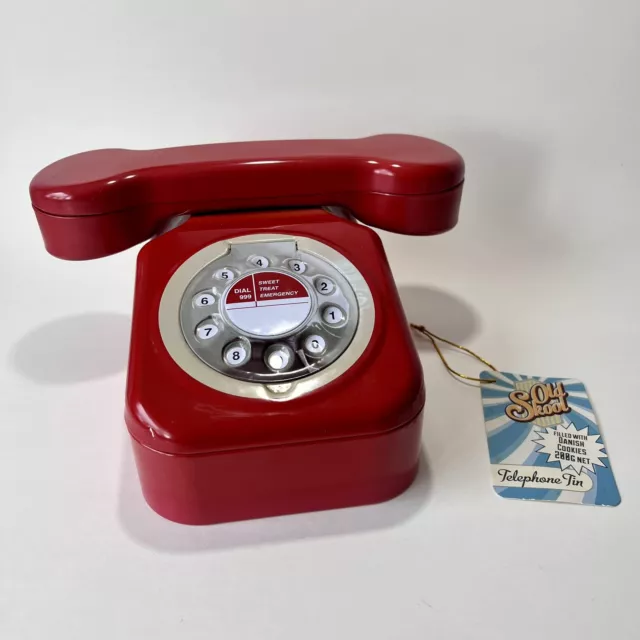 Biscuit Tin. Nostalgic Telephone Biscuit Tin.