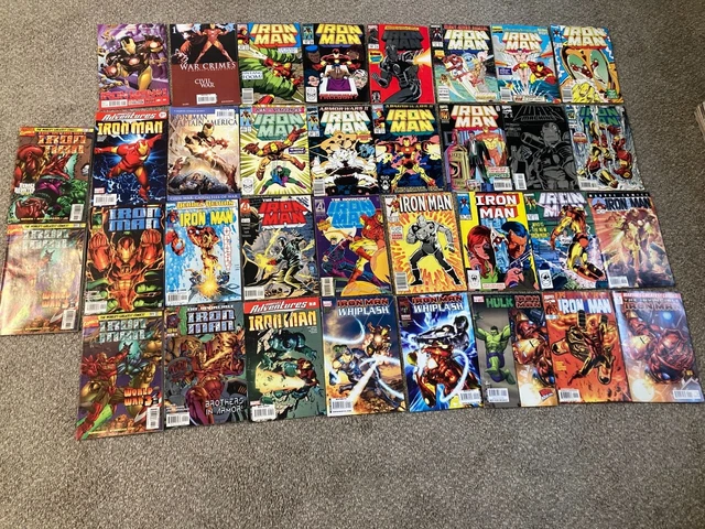 Iron Man comic huge lot of 33 Marvel comics starter War machine #1 Alcohol Hulk