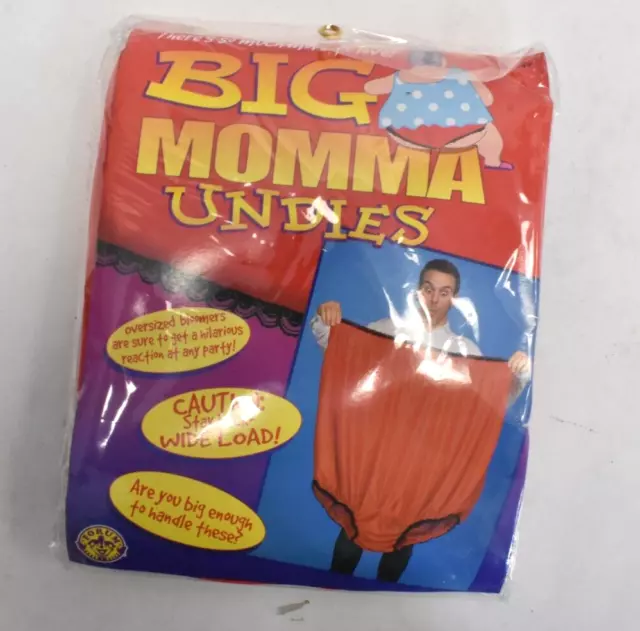 BIG MOMMA UNDIES GIANT GRANNY PANTIES GRANDMA UNDERWEAR ( NO RETAIL  PACKAGING )