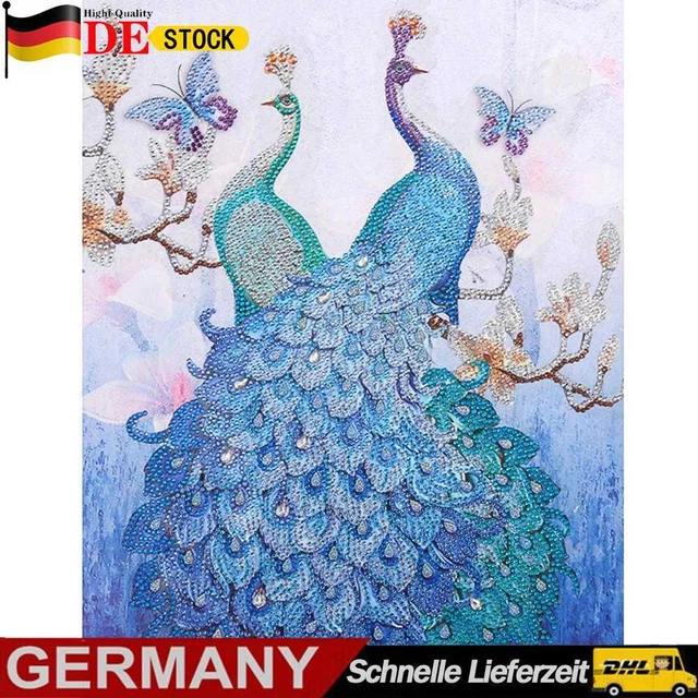 5D DIY Special Shaped Diamond Painting Peacock Cross Stitch Embroidery Mosaic