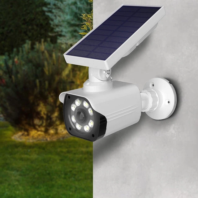 Caméra Factice Solaire Avec Détecteur De Mouvement – Fausse Caméra Réaliste Avec Flash LED - 11