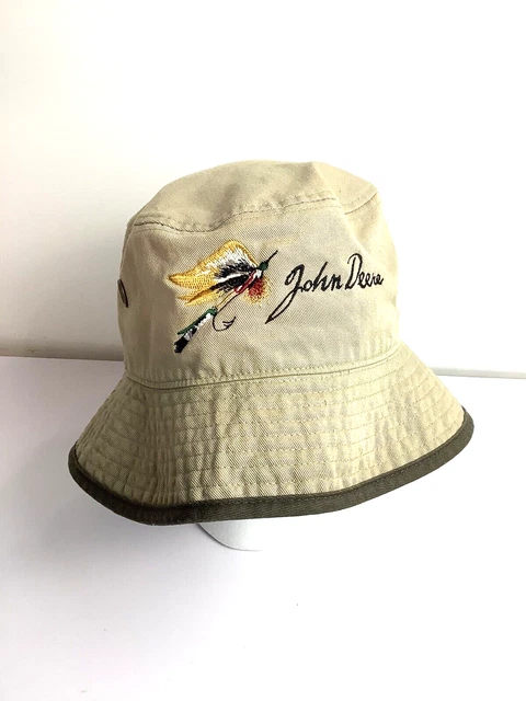John Deer Embroidered Bucket Hat, Fishing John Deer Embroidered Bucket Hat, Fishing