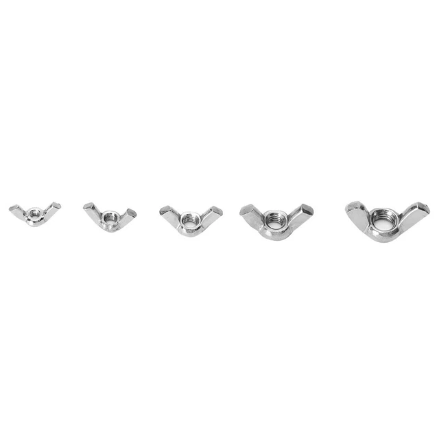 50 Pezzi Dado A Farfalla Dado Ad Alette Mano Stringere M3 M4 M5 M6 M8 Kit Di Fis