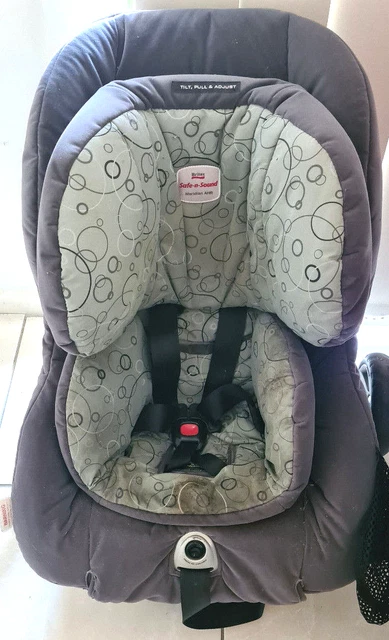 Britax Safe-N-Sound Baby Car Seat Meridian Ahr Easy Tilt Pull & Adjust Grey