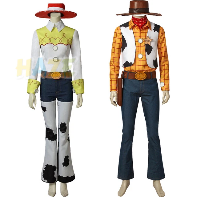 Toy Story 4 Woody Cowboy Jessie Cosplay Costume Adult Halloween Unisex