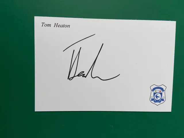 Tom Heaton - Cardiff City Fc Football Signed 6X4 Card