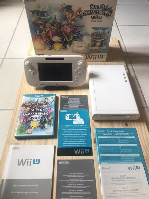 Pack Nintendo WII U Super Smash Bros en boîte - PAL - Pack complet Très bon état