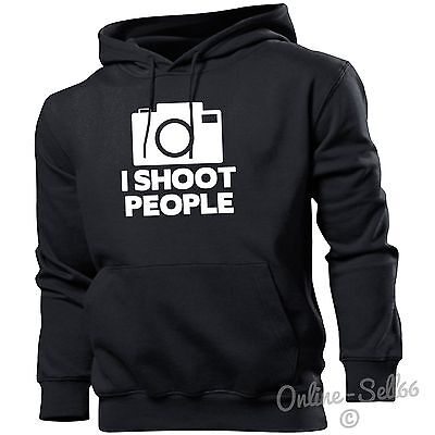 I Shoot People Funny Photographer Hoodie Photography Hoody Camera Mens Womens