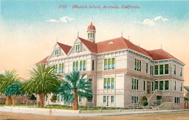 Alameda, California, Mastick School, Exterior, EH Mitchell No. 2983