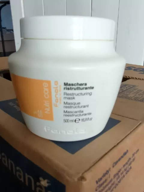 Fanola 500 ml confezione da 1 maschera per capelli ristrutturazione cura nutrizionale 500 ml sigillata