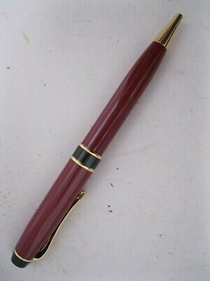 Elegant Ballpoint Twist Mechanism Pen Red with black /gold accents