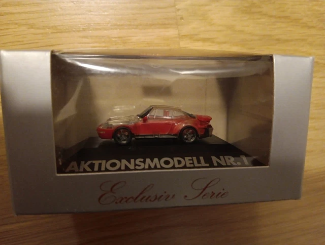 Modèle Réduit Herpa HO 1/87 Porsche 911 Turbo Type 996 (2009) - Blanc - Rare Sans Boîte