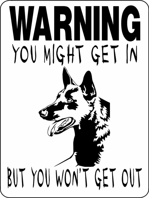 0311 Belgian Malinois 9"x12" Aluminum Sign