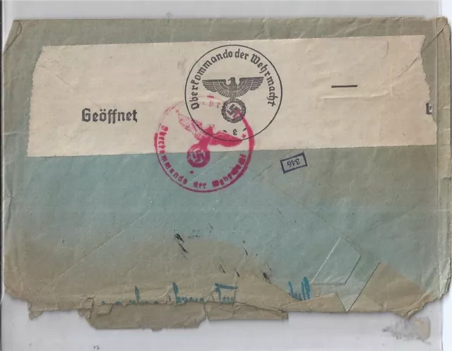 Böhmen Und Mãhren 1941 Brief Air Mail Gelaufen Look 2 Scan 2