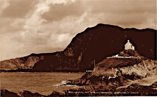 Ilfracombe Postkarte C1910 Echtfotografie Laternenhügel & Hillsborough Devon