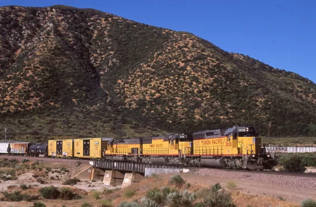 Union Pacific SD40-2 # 3636 nice lash up @ Cajon Pass, CA 6/14/2006