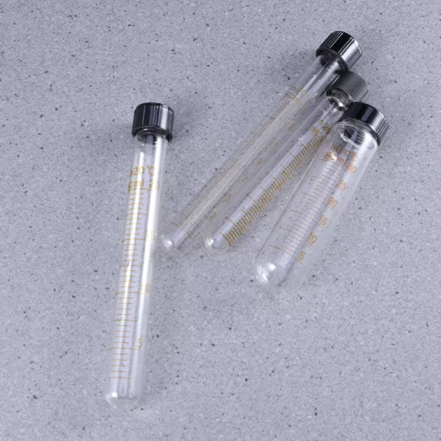 8 PCS/4Set Test Tubes With Caps Cosmetic Containers Storage Test Tubes With Lids