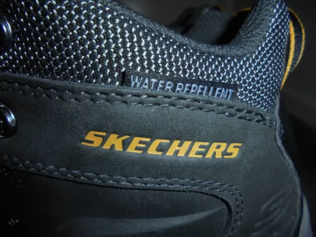 'SKECHERS' SIZE 7 Relaxed Fit Walking Boots Memory Foam Grey/Yellow £28 ...