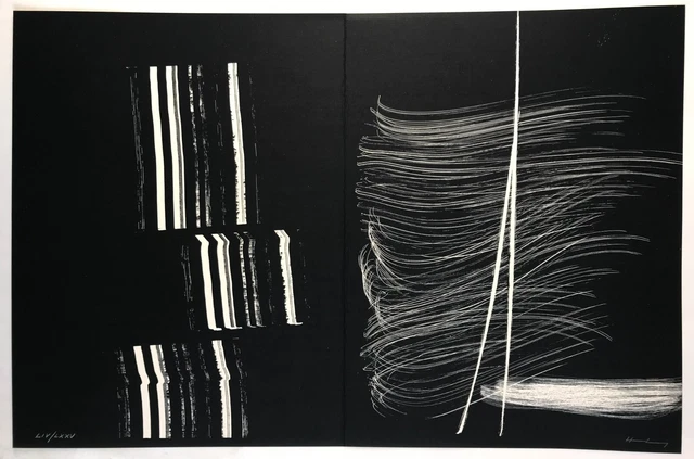 Hans HARTUNG, Farandole, 1977 : Lithographie originale signée et numérotée