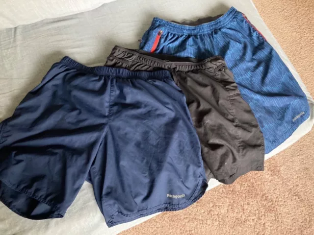 Patagonia Mens running shorts small lot of three pairs nine trails strider pro