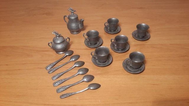 Dînette Miniature Ancienne - Service Café Poupée - Jouet Imitation