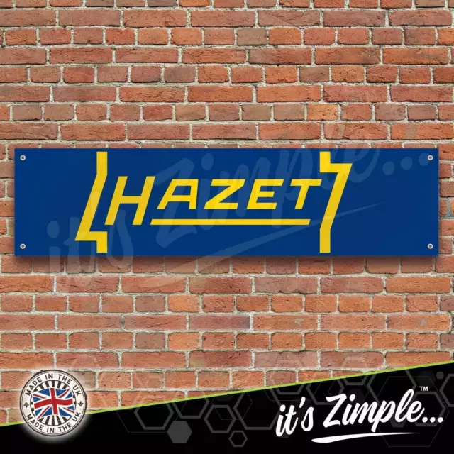 HAZET Logo Banner Garage Workshop Sign Printed PVC Trackside Display
