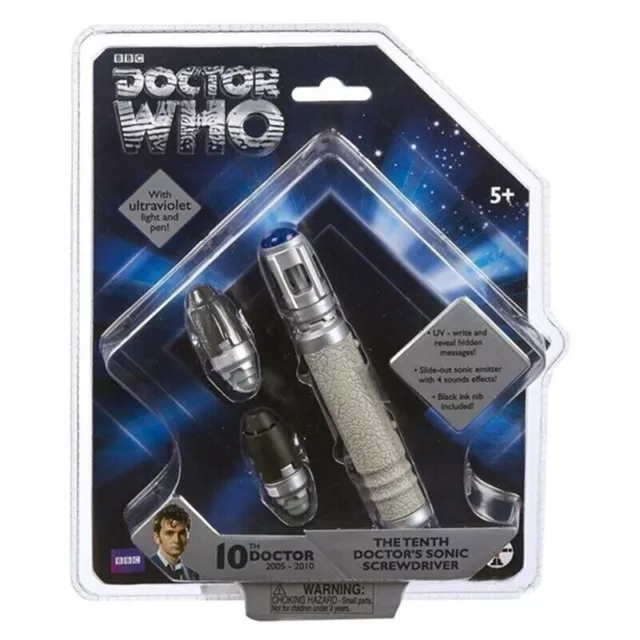 New  Doctor Who The 10th Doctor's Sonic Screwdriver Light Sound Collectible