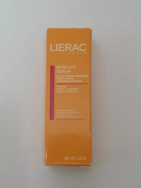 Lierac Mesolift Serum Ultra Vitamin-Enriched Radiance Booster Travel sz. 0.30 oz