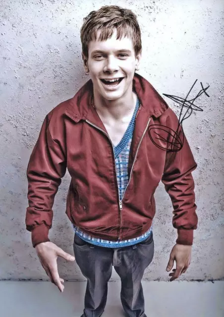 SKINS : COOK PP SIGNED PHOTO POSTER 12"X8" Jack O'Connell