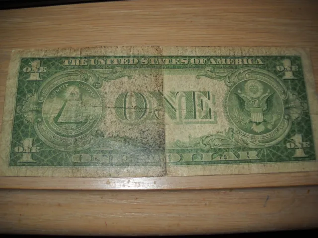 Rare 1935D Error Silver  Certificate Dollar Bill