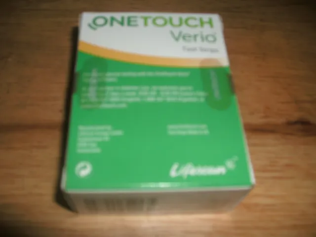 Tiras reactivas LifeScan OneTouch Verio - caja 50 perfecto sellado de fábrica 2024-07-31