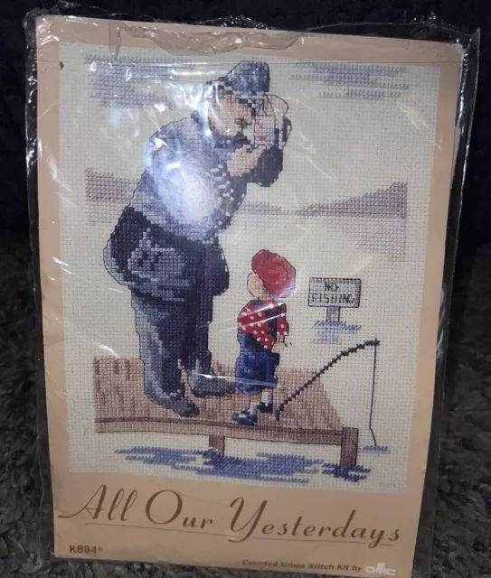 All Our Yesterday Counted Cross Stitch Kit By By DMC Tiddlers Officer ￼