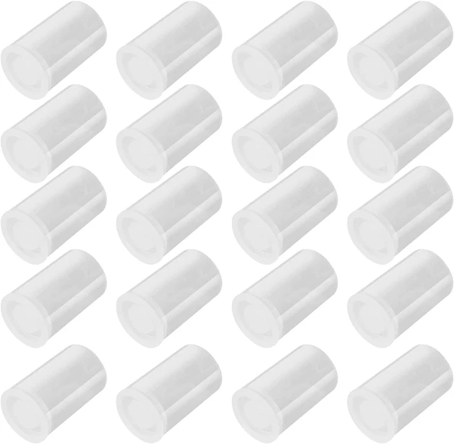 35mm Caliber Plastic Film Canisters-20pc Clear