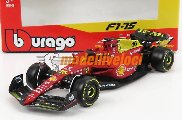 BBURAGO 1/43 Ferrari F1 SF-23 Monza GP 2023 (Charles Leclerc) - Modèle Réduit Métal, Neuve Boîte