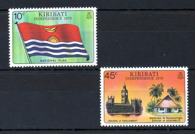 Kiribati 1979 Independence Day MNH set S.G. 84-85