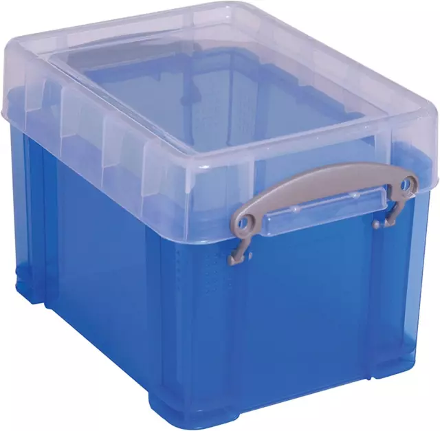 Really Useful Box 8.1L Plastic Storage Container w/Snap Lid & Clip Lock  Handle